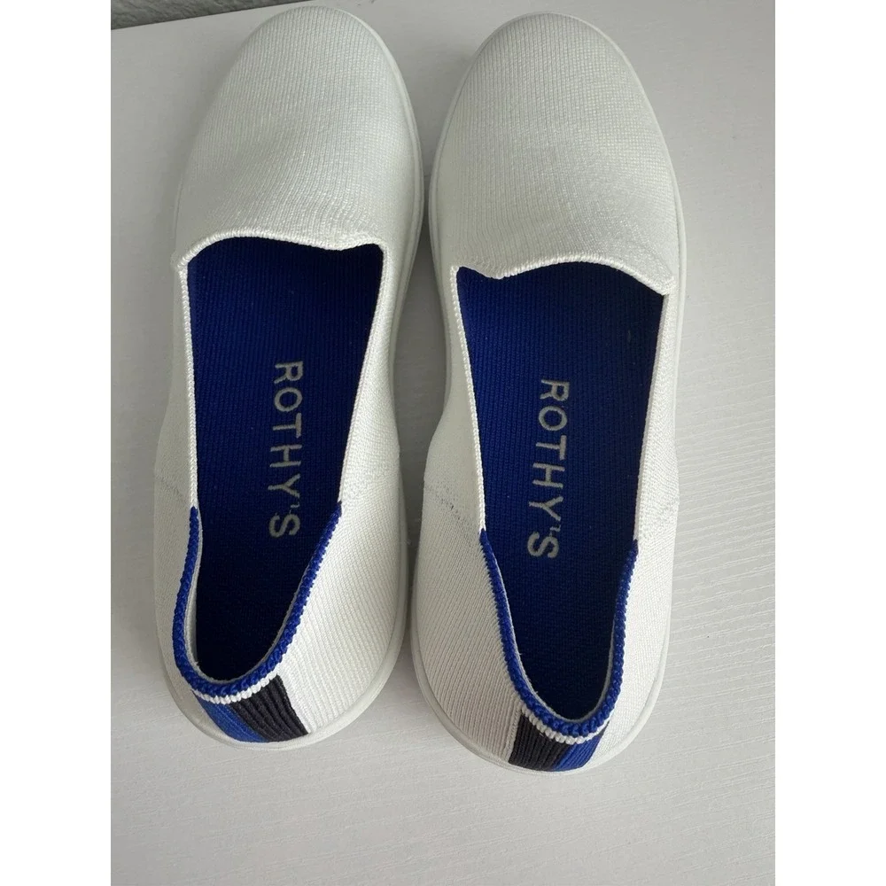 Rothy's Original Slip On Sneaker Women's US 9 Bright White New Without Box